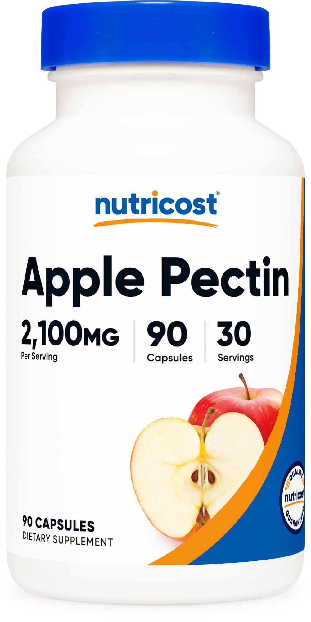 Nutricost Apple Pectin Capsules 2,100mg Per Serving, 90 Capsules