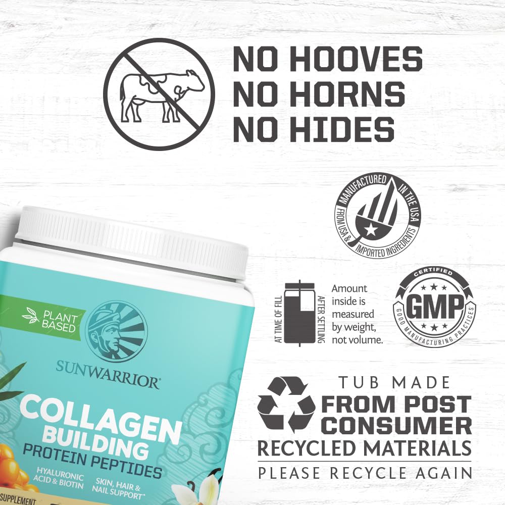Sunwarrior Vegan Collagen Protein Powder Vanilla, 20 Servings