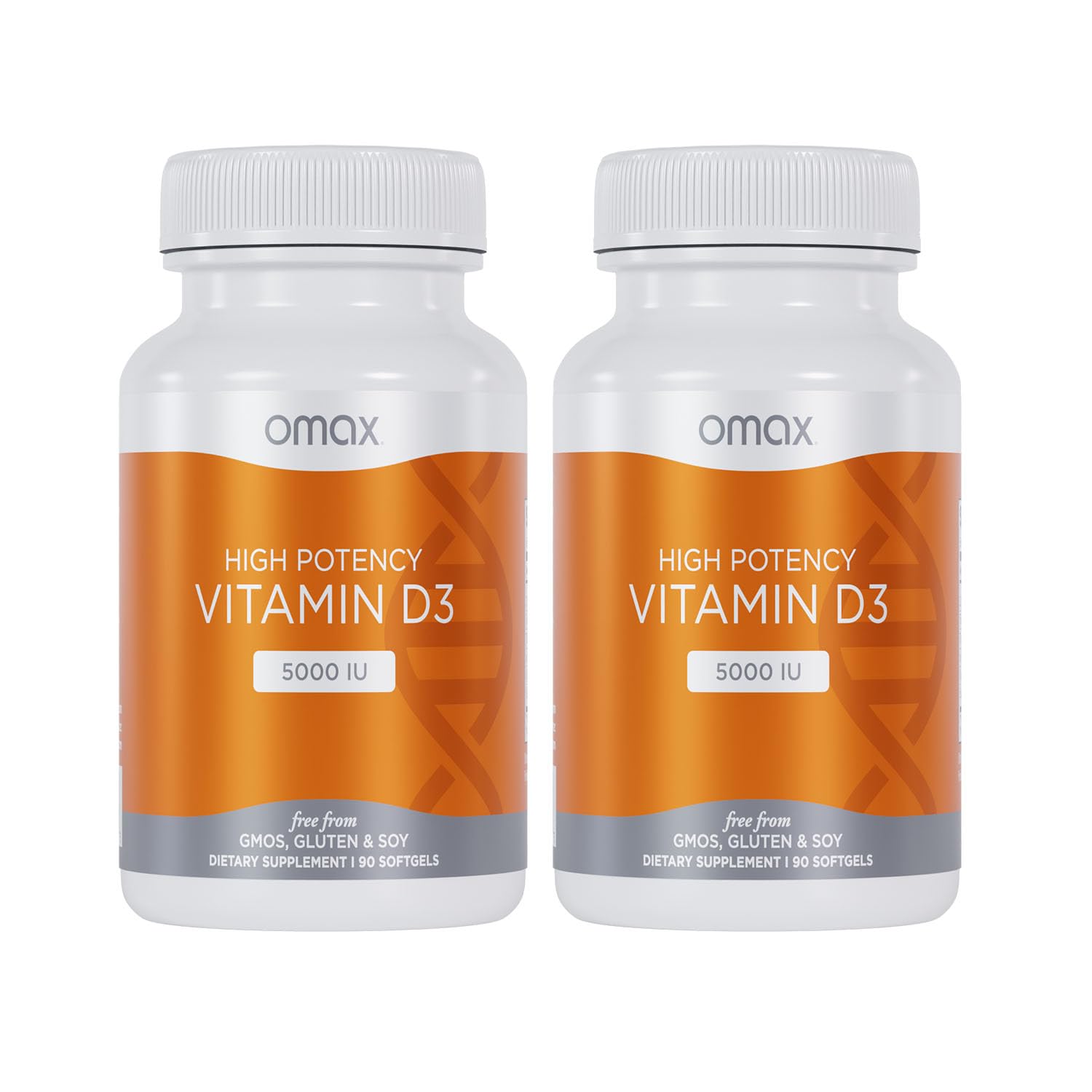 Omax3 High-Potency Vitamin D3 5,000 IU (125 mcg), 180 Softgels