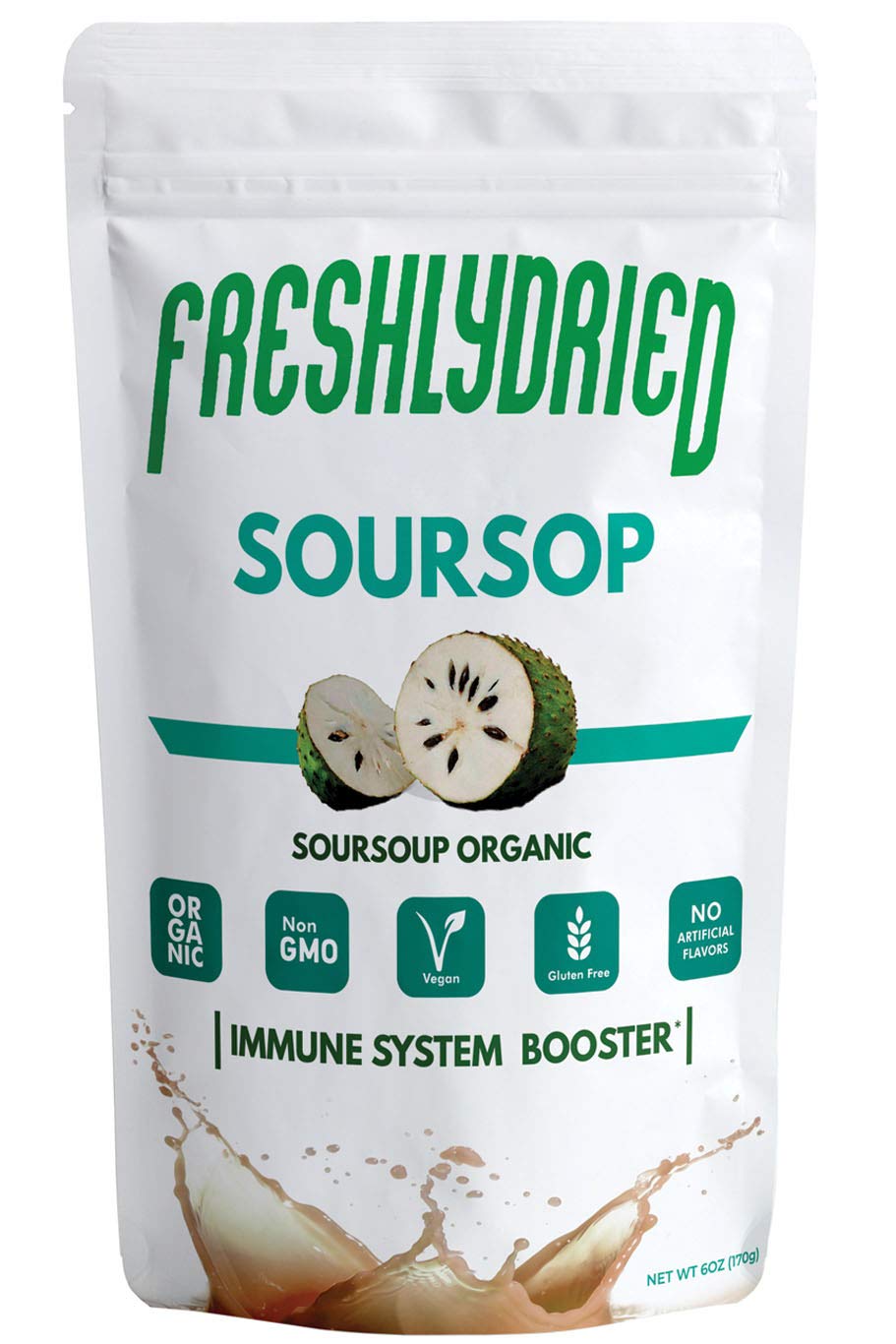 Freshlydried Concentrated Soursop - Graviola - Guanabana Powder 6 Oz