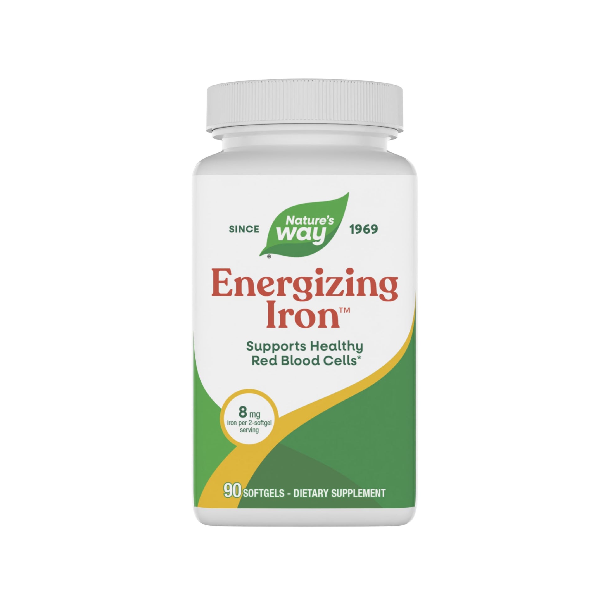 Nature's Way Energizing Iron - Red Blood Cell Support Softgels, 90 Softgels