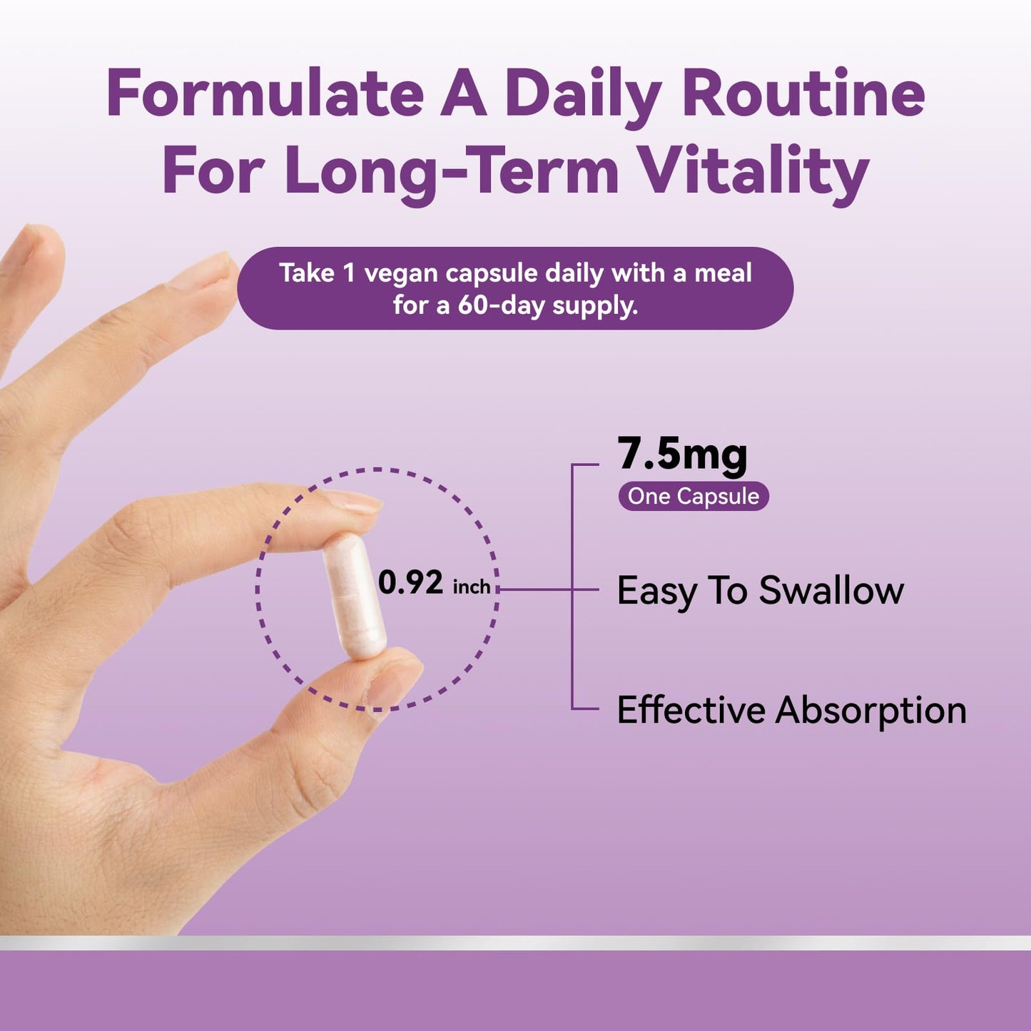 Inner Brightness L-Ergothioneine Supplements with Hyaluronic Acid & Collagen for Women, 60 Capsules