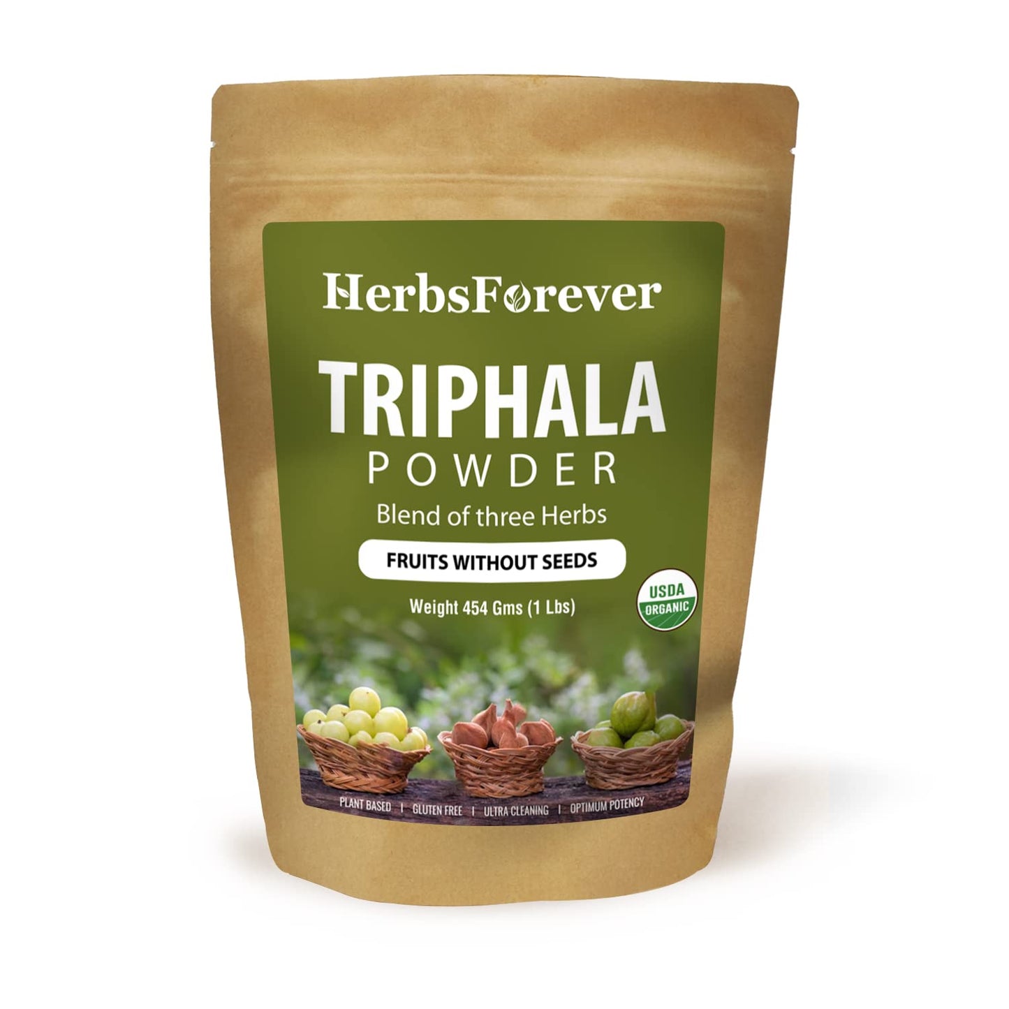 Herbsforever Triphala Churna Powder 16 Ounce