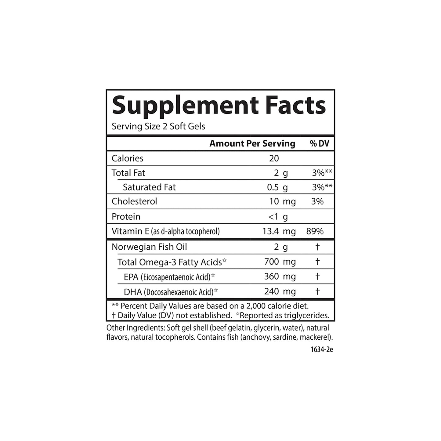 Carlson The Very Finest Fish Oil 700 mg Softgels 120