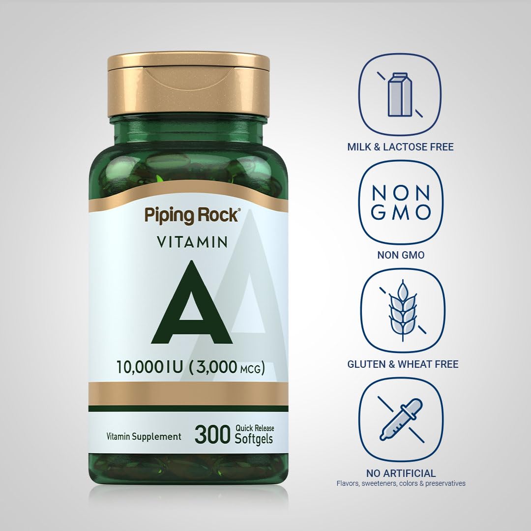 Piping Rock Vitamin A Softgels 300 Count