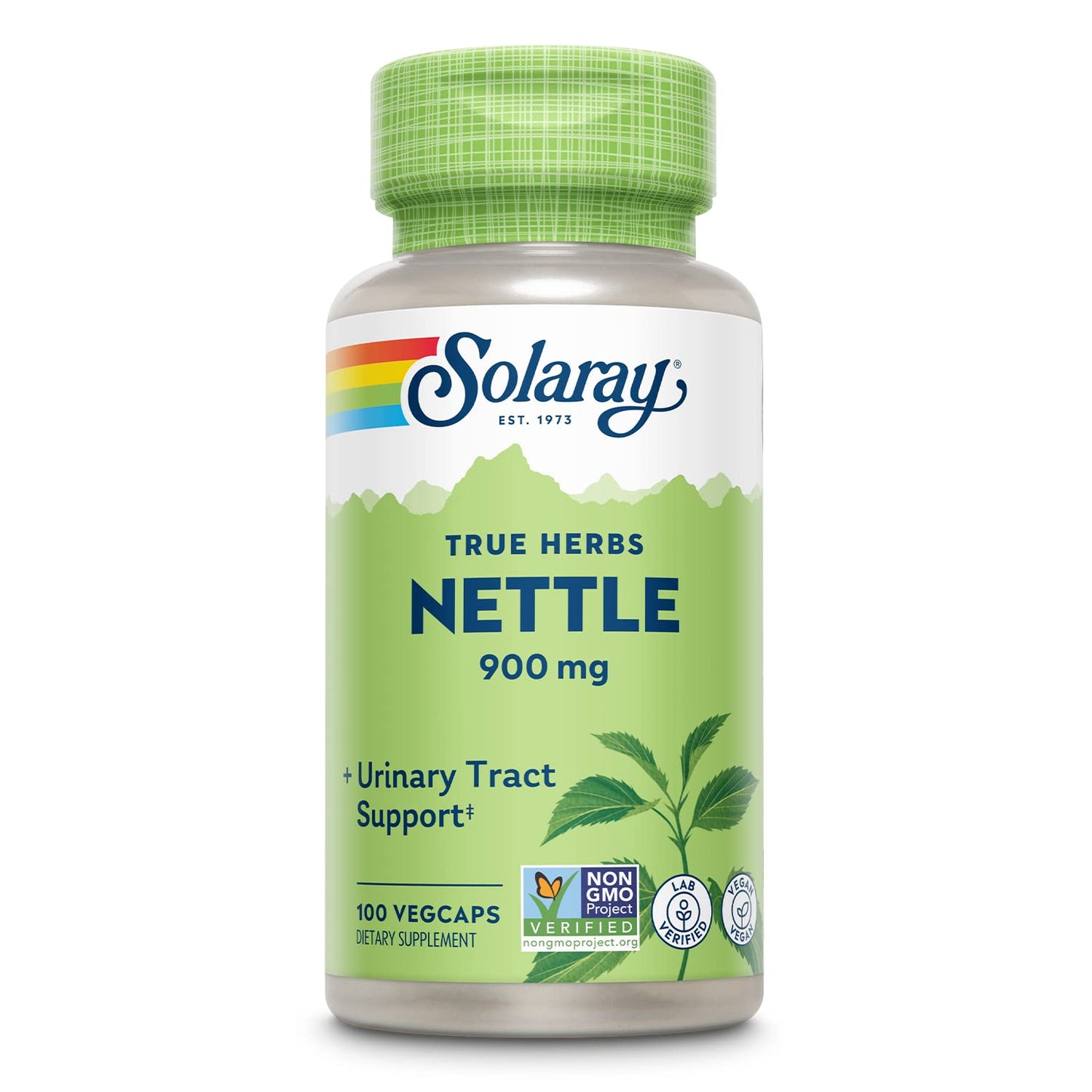 Solaray Nettle Leaf 900 mg Capsule, 100 Count