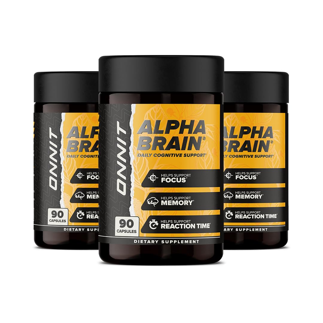 ONNIT Alpha Brain Nootropic Capsules, 270 Capsules