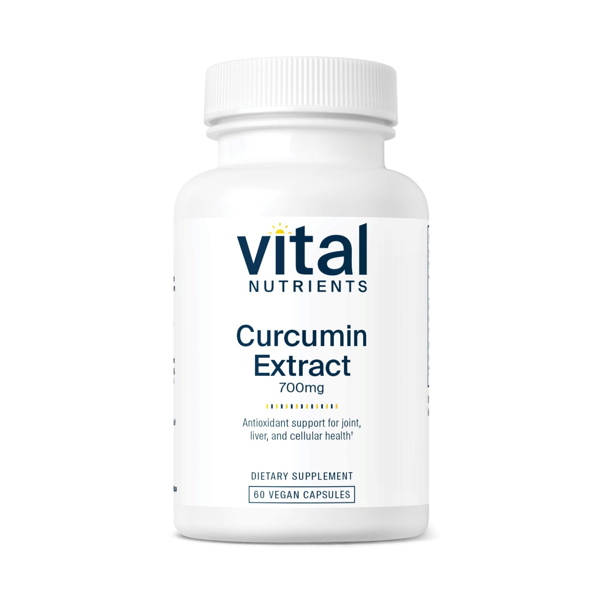 Vital Nutrients Curcumin Extract 700mg with Black Pepper Extract Capsules, 60 Count