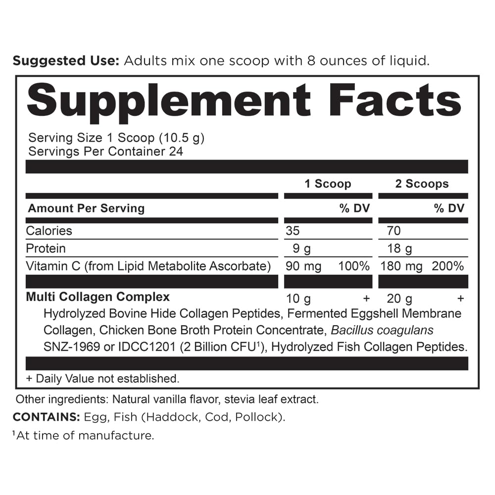 Ancient Nutrition Multi Collagen Protein Powder, Vanilla & Chocolate, Powder, 2-Pack