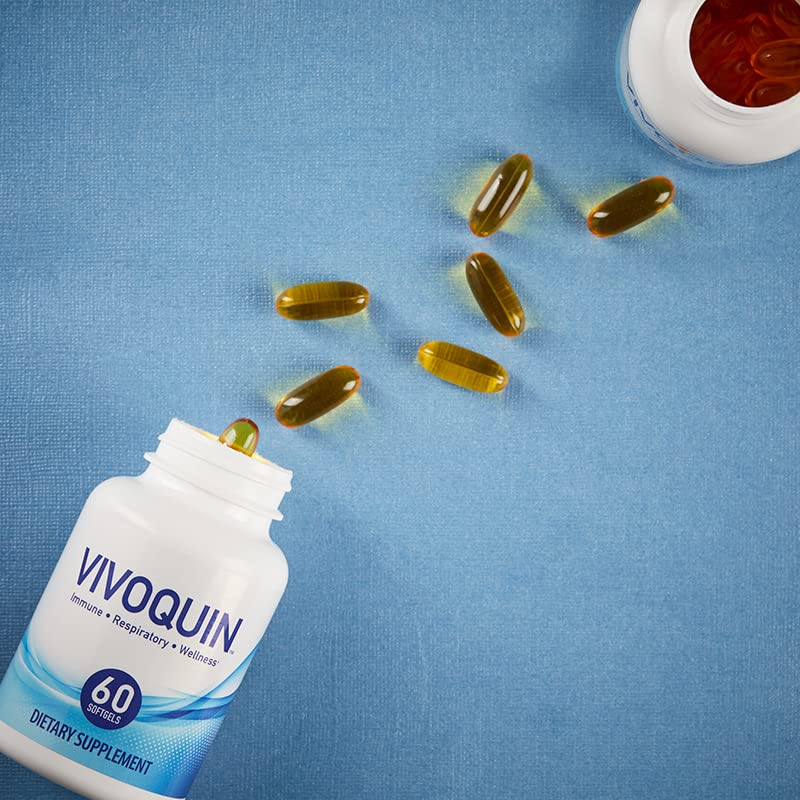 Vivoquin Wellness Support Gel Capsules with Omega-3 Fatty Acids, 60 Count