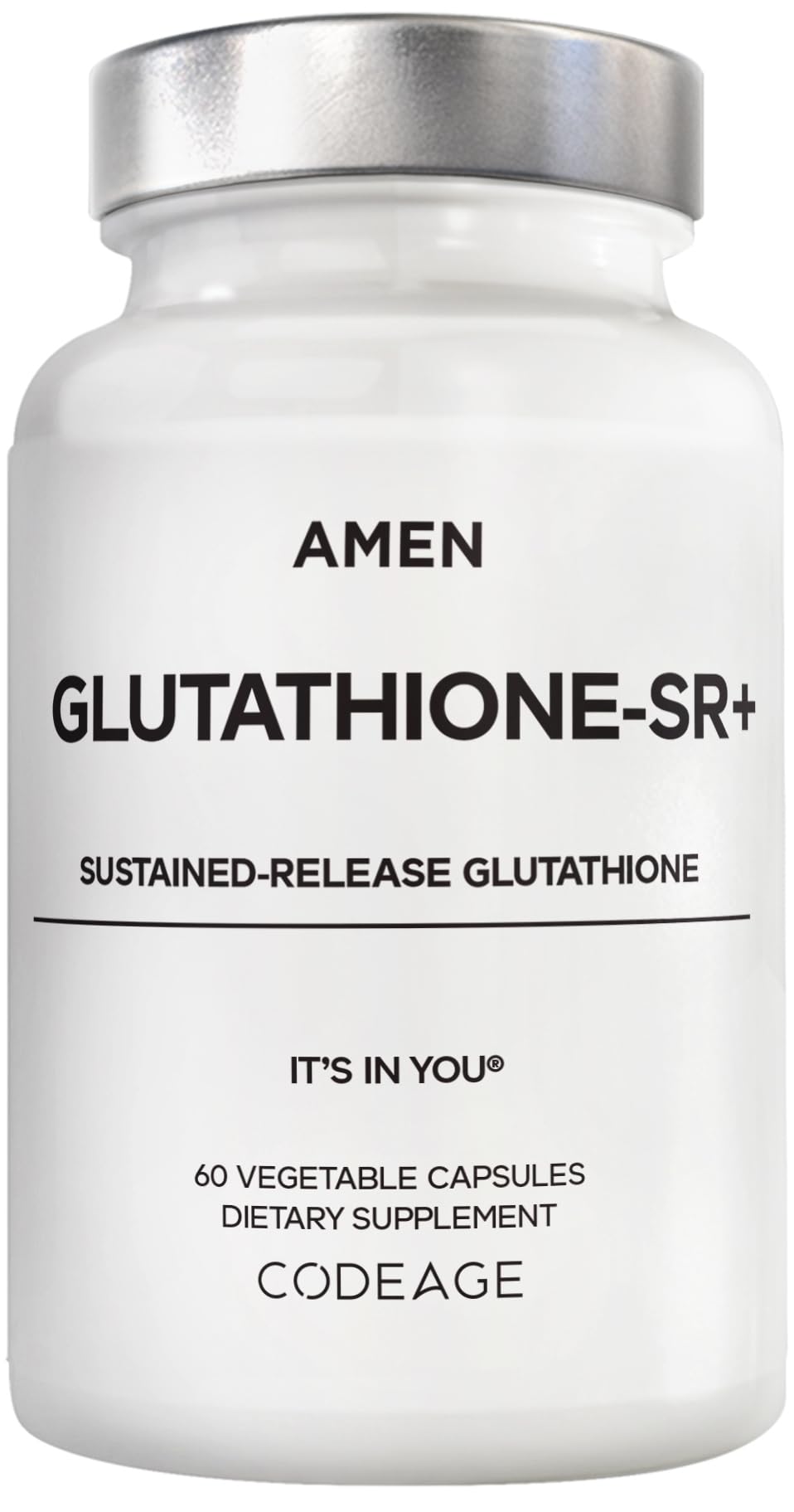 Amen Glutathione-SR+ Advanced Sustained-Release Supplement 60 Capsules