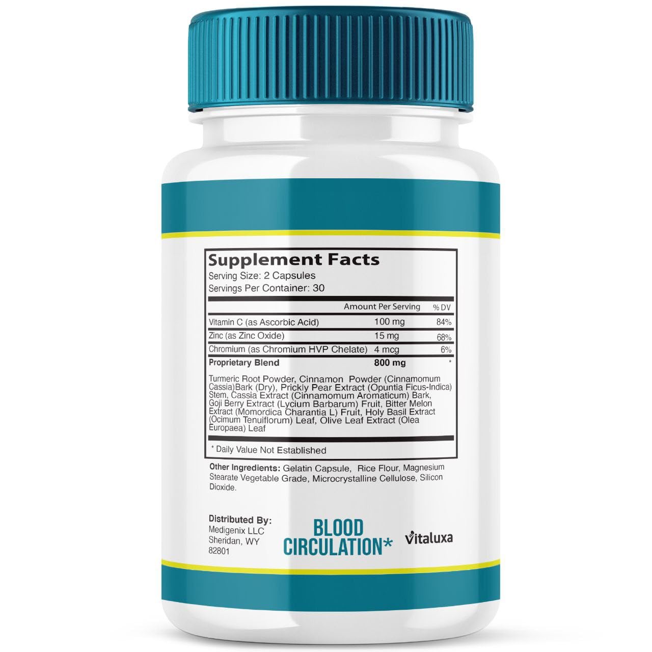 Vitaluxa GLPro Blood Support Capsules 120 Count