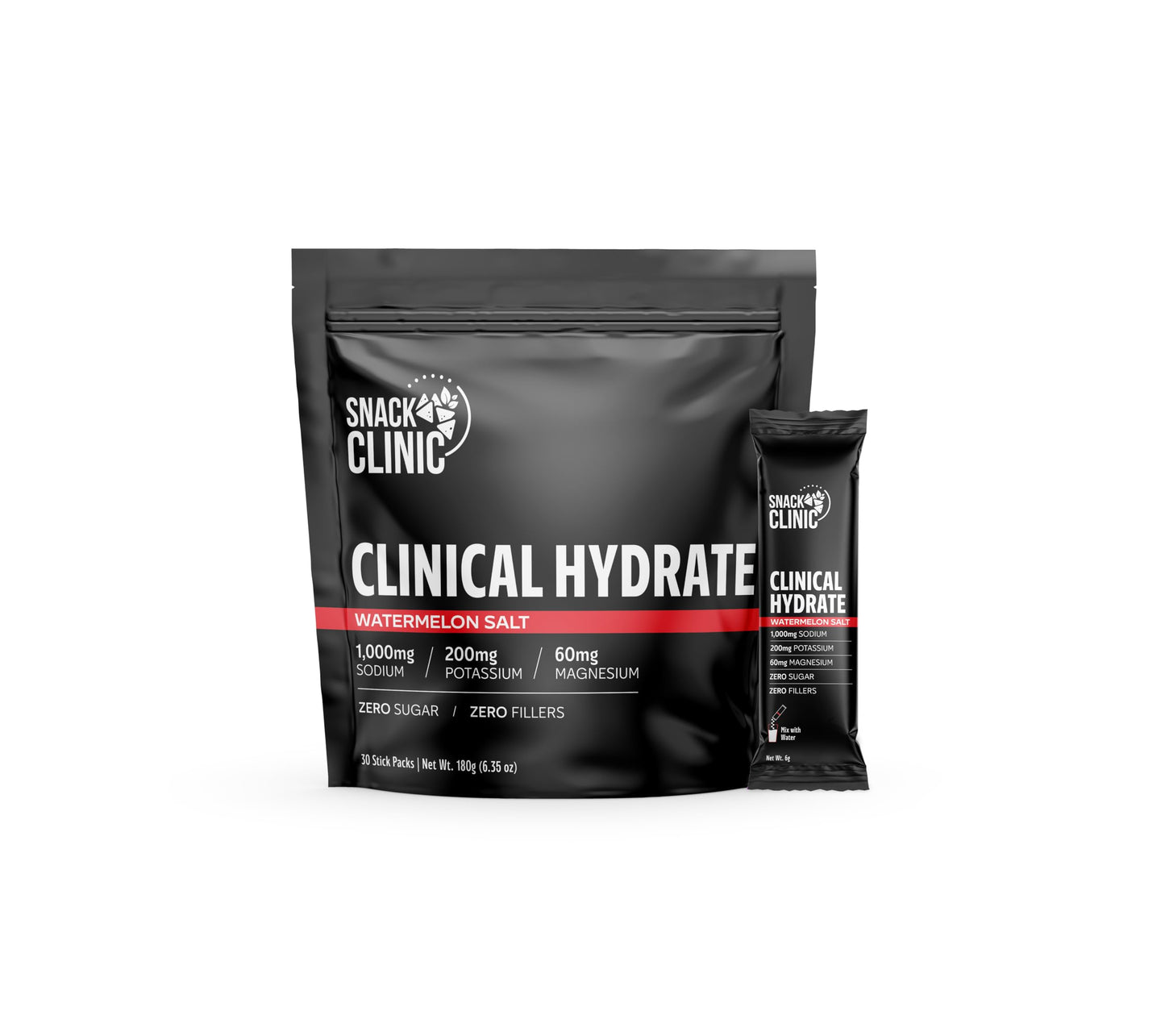 Snack Clinic Clinical Hydrate Electrolyte Powder Mix 30 Packs