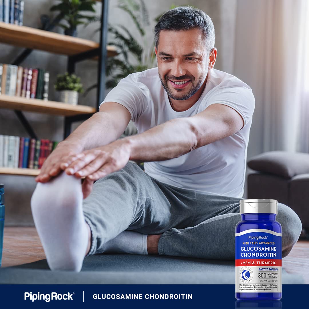 Piping Rock Glucosamine Chondroitin MSM and Turmeric Tablets, 300 Count