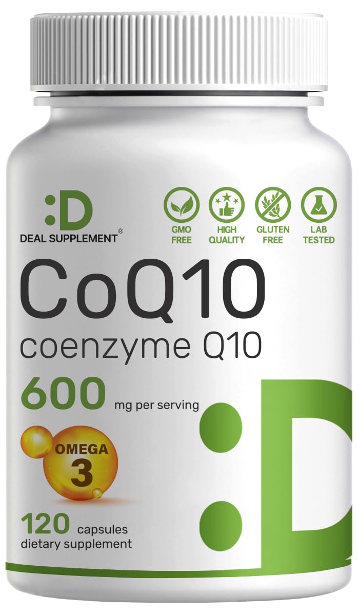 DEAL SUPPLEMENT CoQ10 600mg Capsule 120 Count