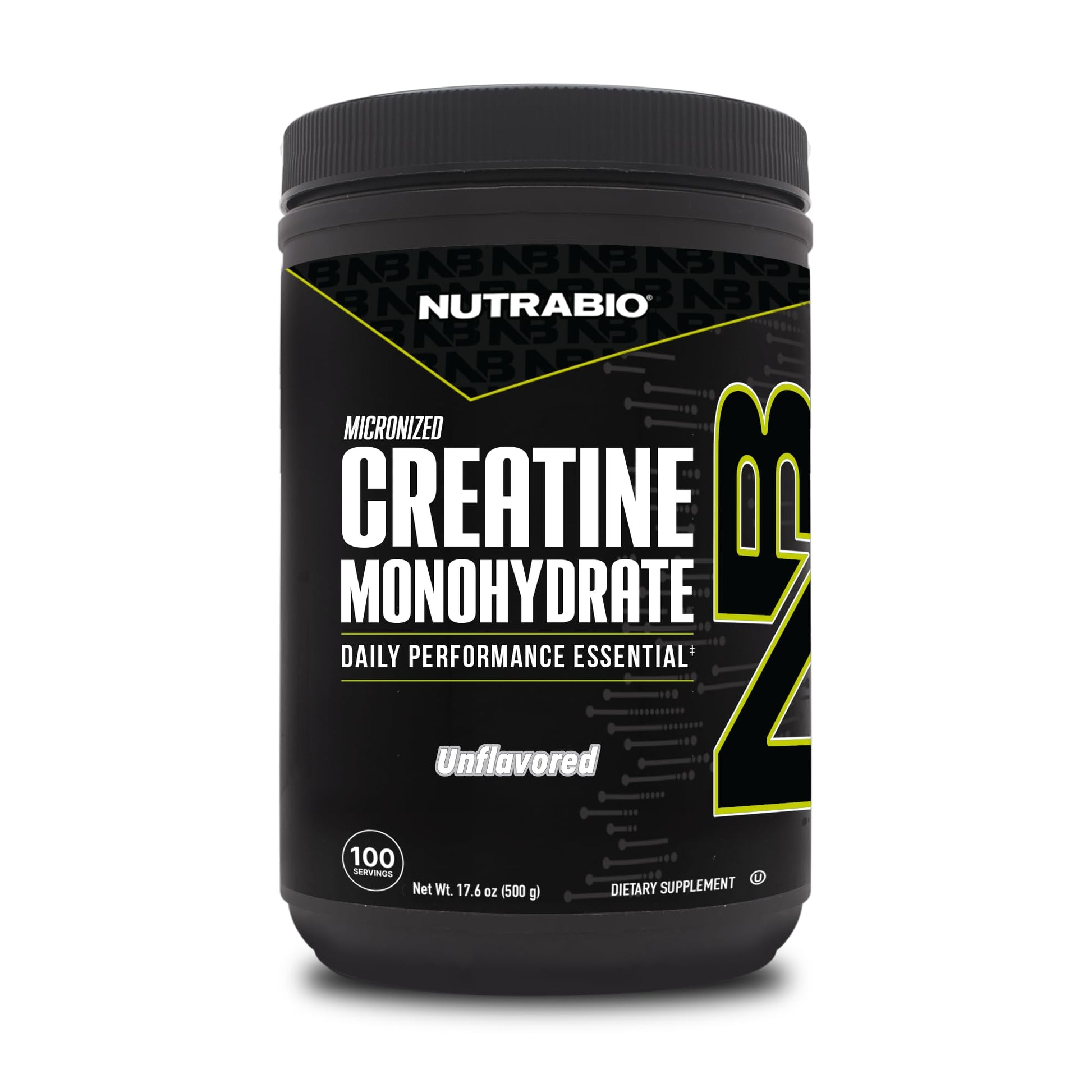 NutraBio Pure Micronized Creatine Monohydrate Powder 17.6 oz