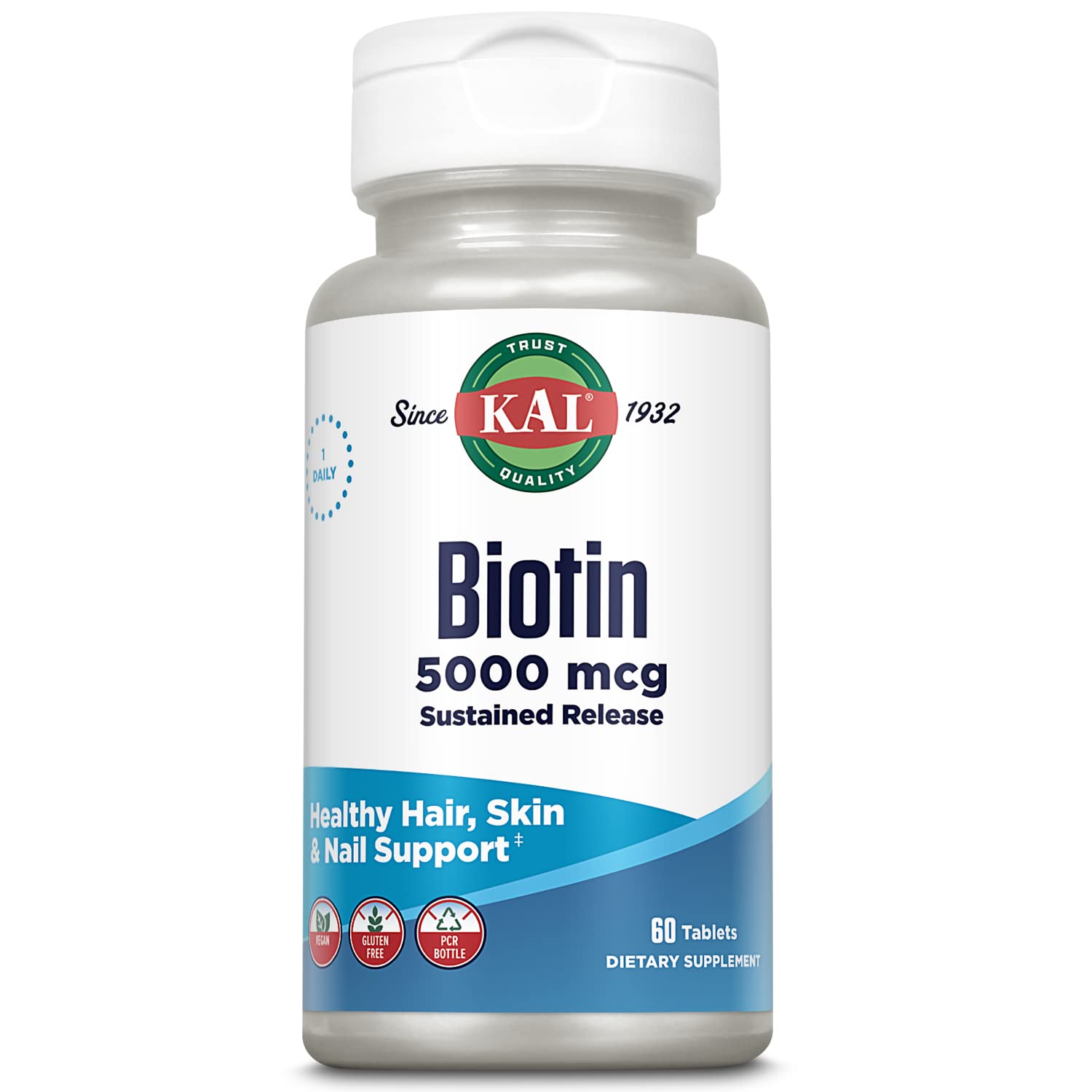 KAL Biotin 5000 TR Tablets, 60 Count