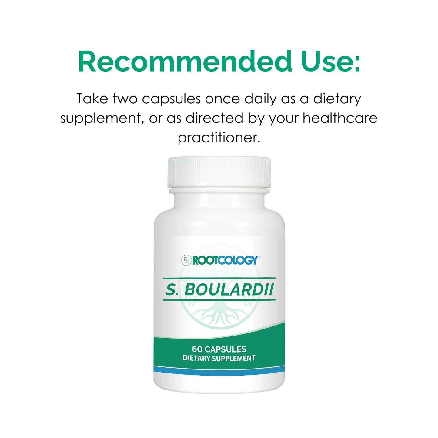 Rootcology S. Boulardii Probiotic Capsules, 60 Capsules