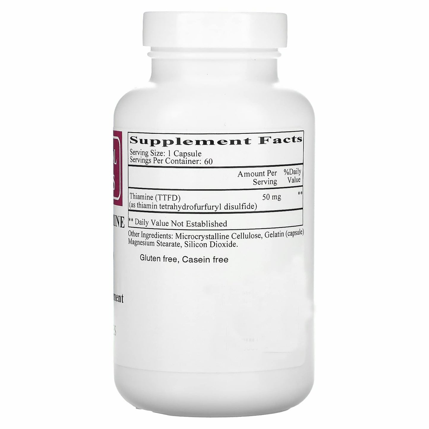 Ecological Formulas All Thiamine Vitamin B1 50 mg, 120 Capsules
