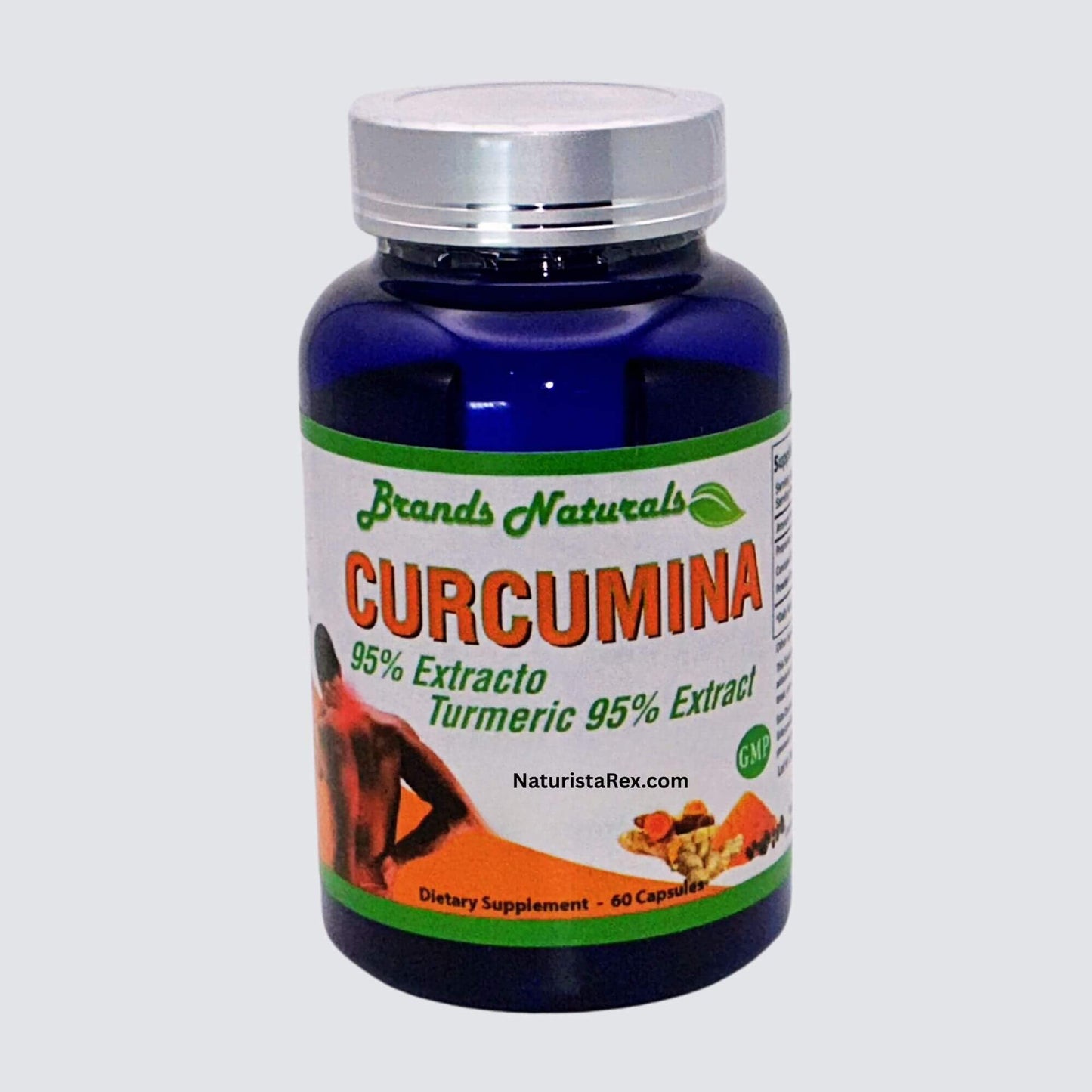 Generic Curcumina 95% Turmeric Extract, with Ginger & Black Pepper Extract Dietary Supplement, 60 Capsules