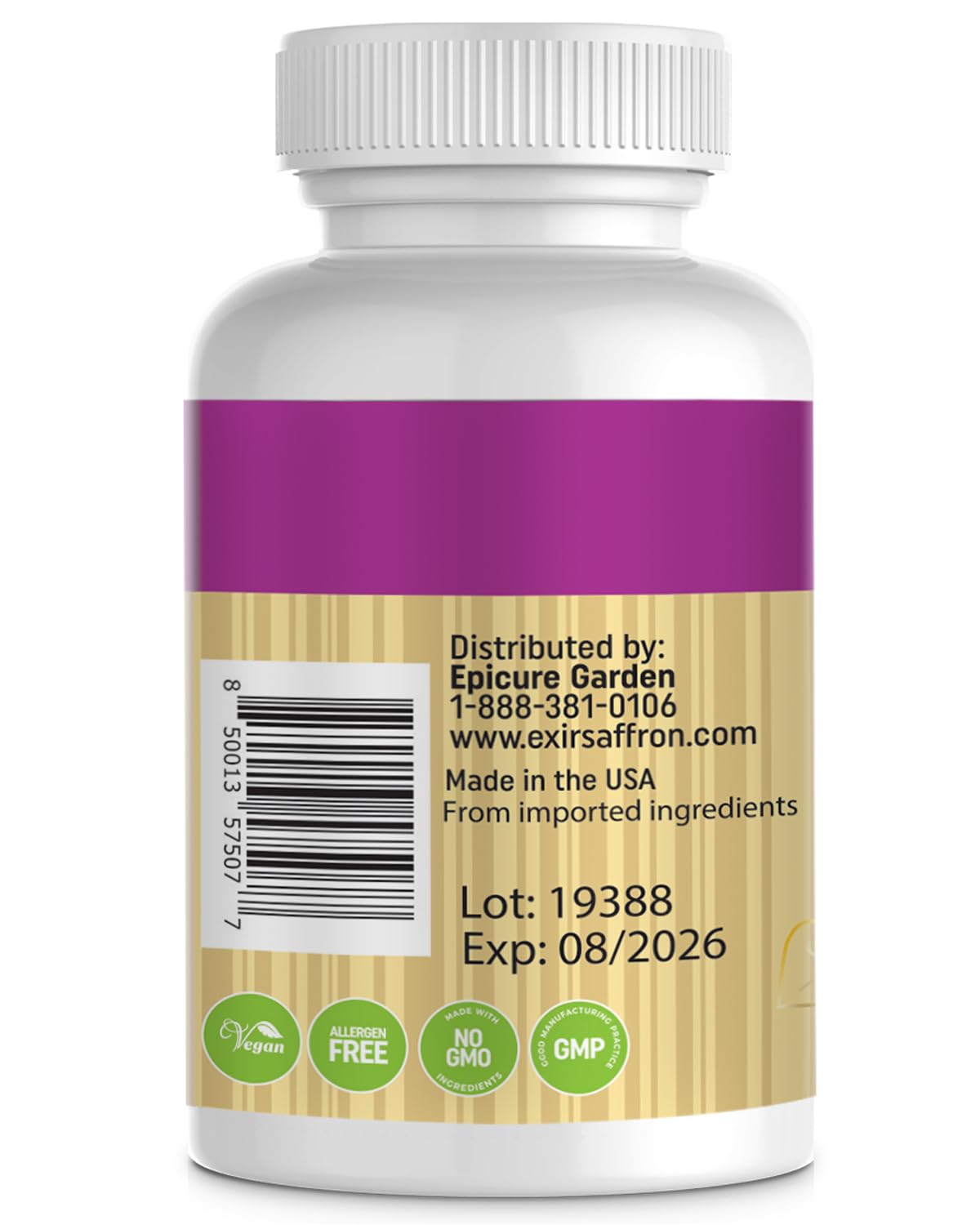 EXIR Saffron Supplement 120 Tablets