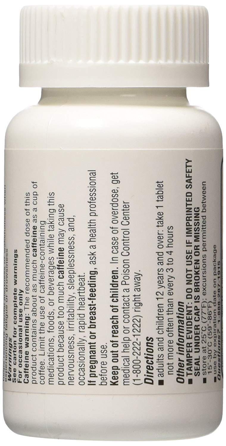 Equate Stay Awake Alertness Aid with Caffeine Tablets, 80 Tablets, 200 mg Caffeine per Tablet (Pack of 2)