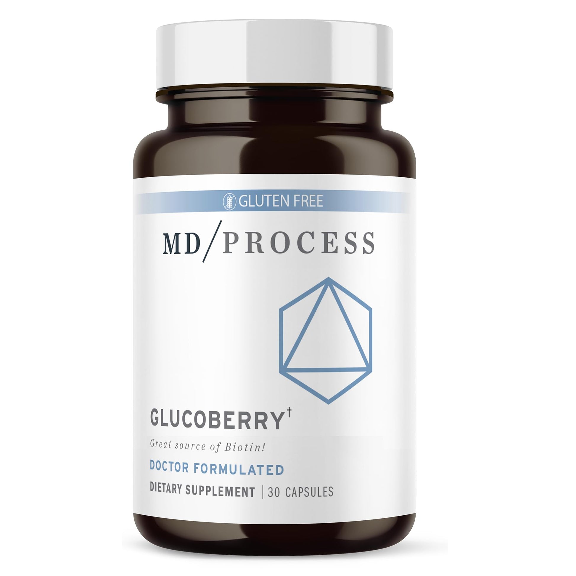 MD Process GlucoBerry Maqui Berry Extract with Chromium Picolinate Capsules, 30 Count