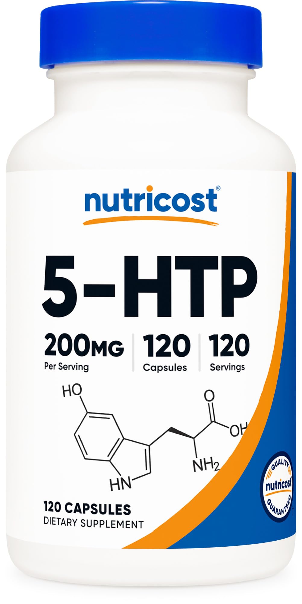 Nutricost 5-HTP 200mg Capsules, 120 Count