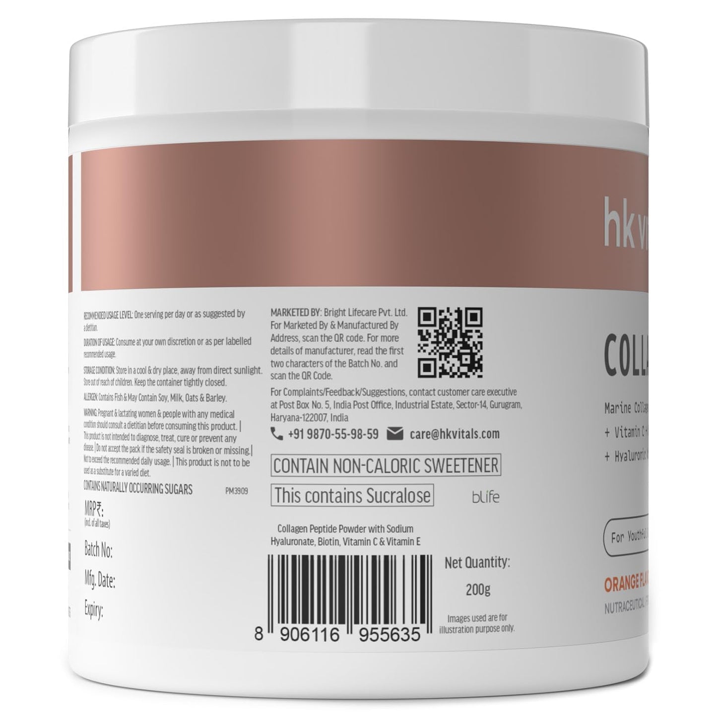 Generic He.alth Kar.t Marine Collagen Supplement Powder 7.05 Ounce