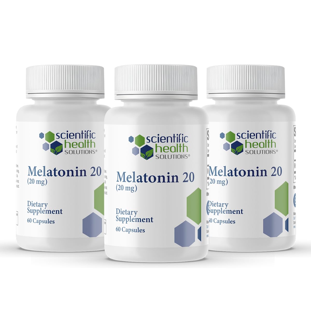 Scientific Health Solutions Melatonin 20mg Extra-Strength Capsules, 180 Count