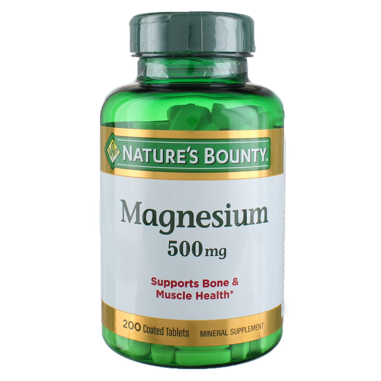 Nature's Bounty Magnesium 500 mg Tablets, 600 Count