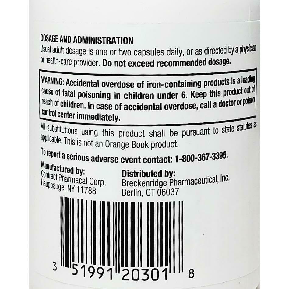 Choice One Ferrex 150 Polysaccharide Iron Complex Capsules, 100 Count