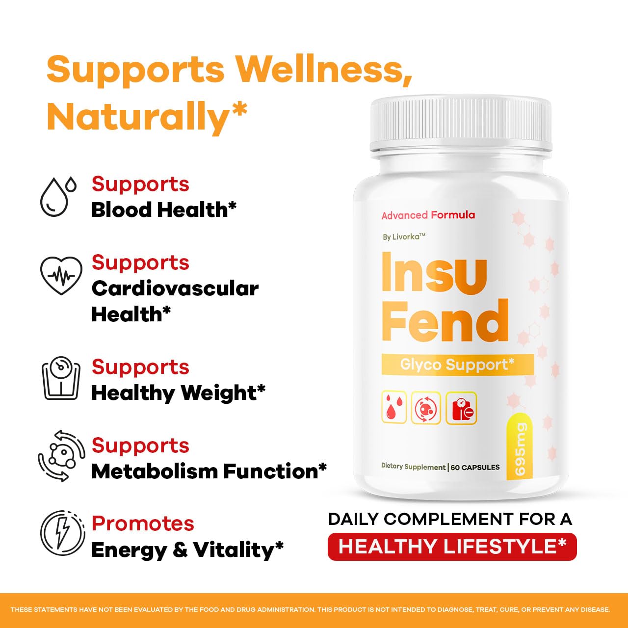 Wellnessesity Insufend Advanced Formula Capsules, 60 Count