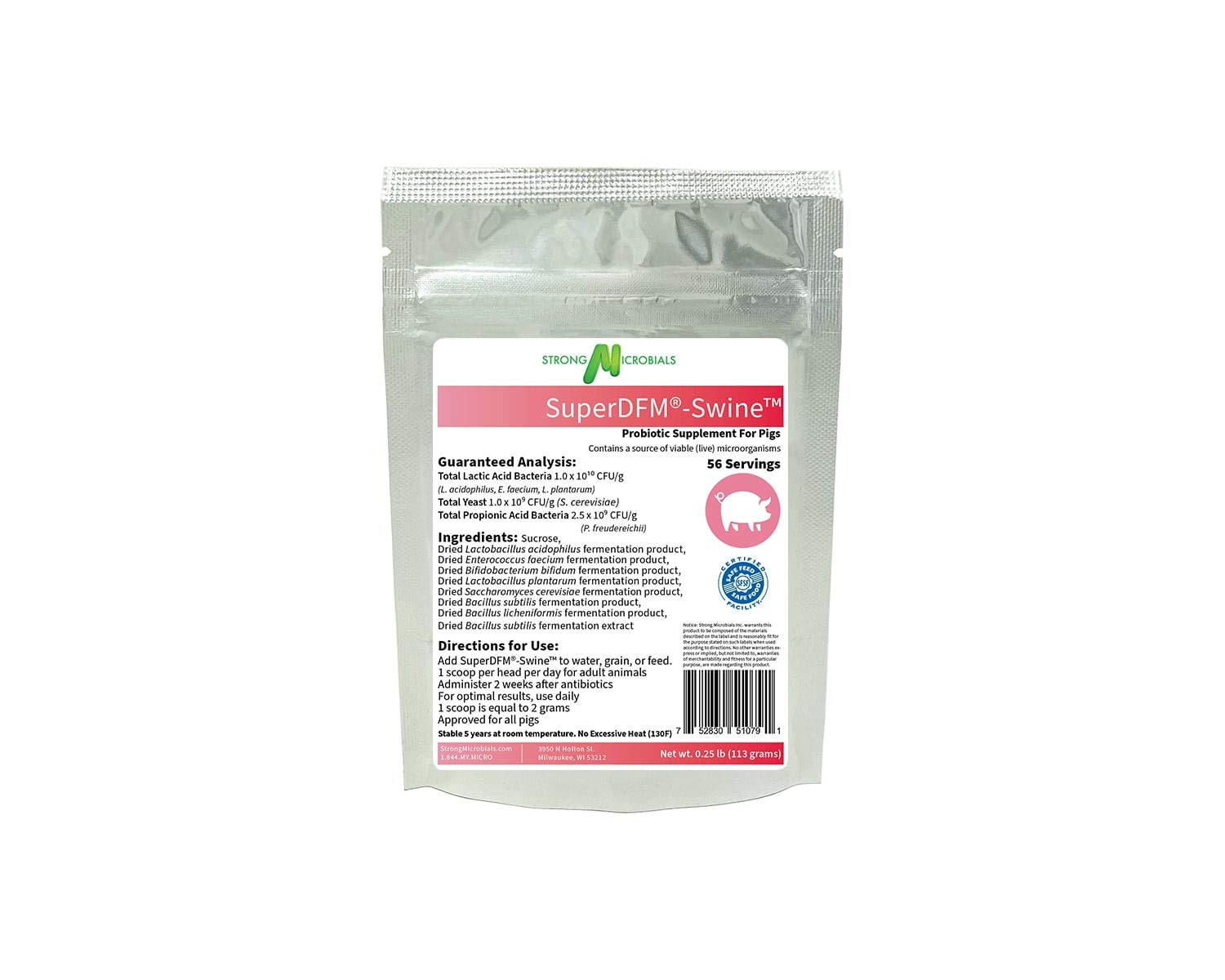 SuperDFM Swine Probiotic Supplement for Pigs Powder 3.986