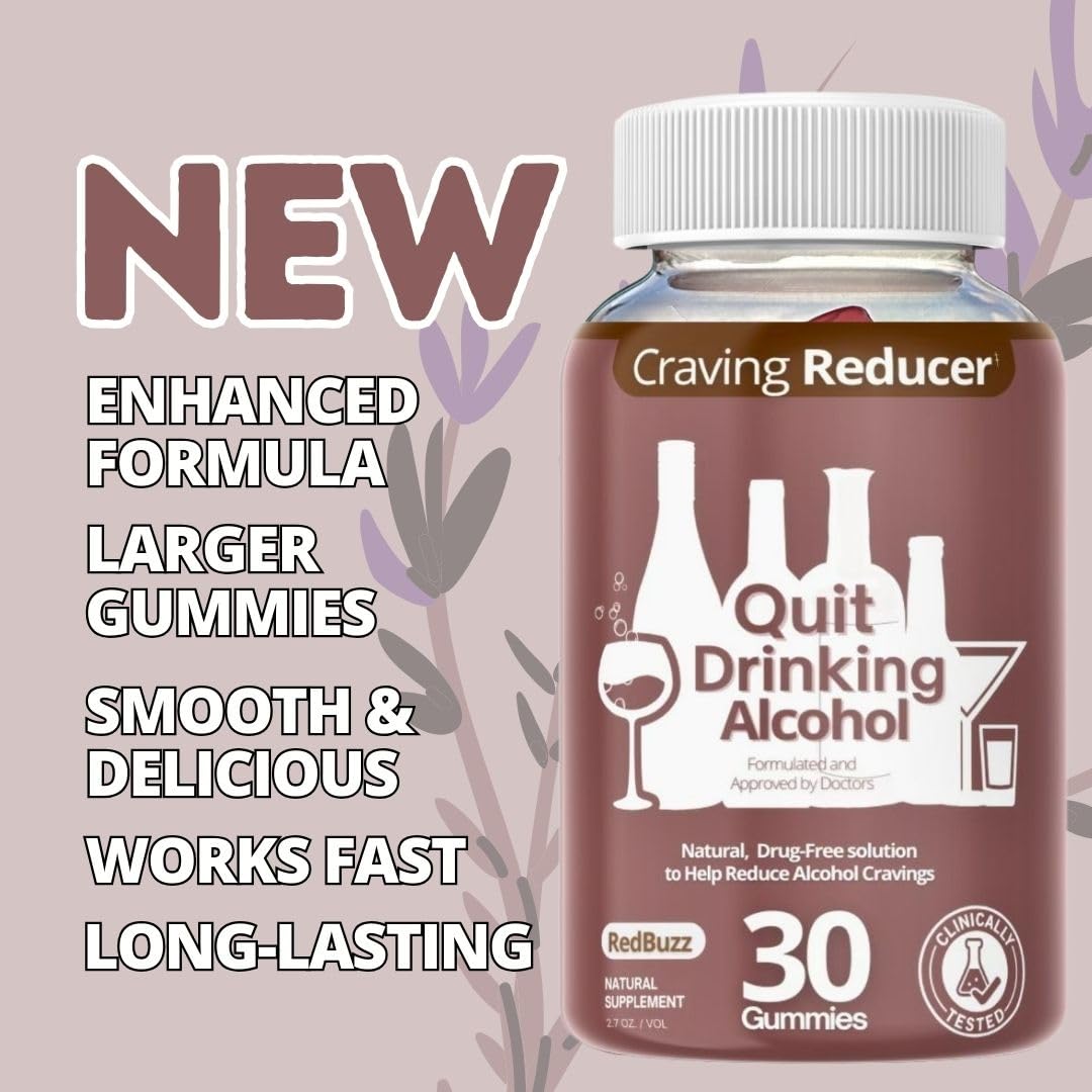 Drop The Craving Quit Alcohol Gummies, 60 Gummies
