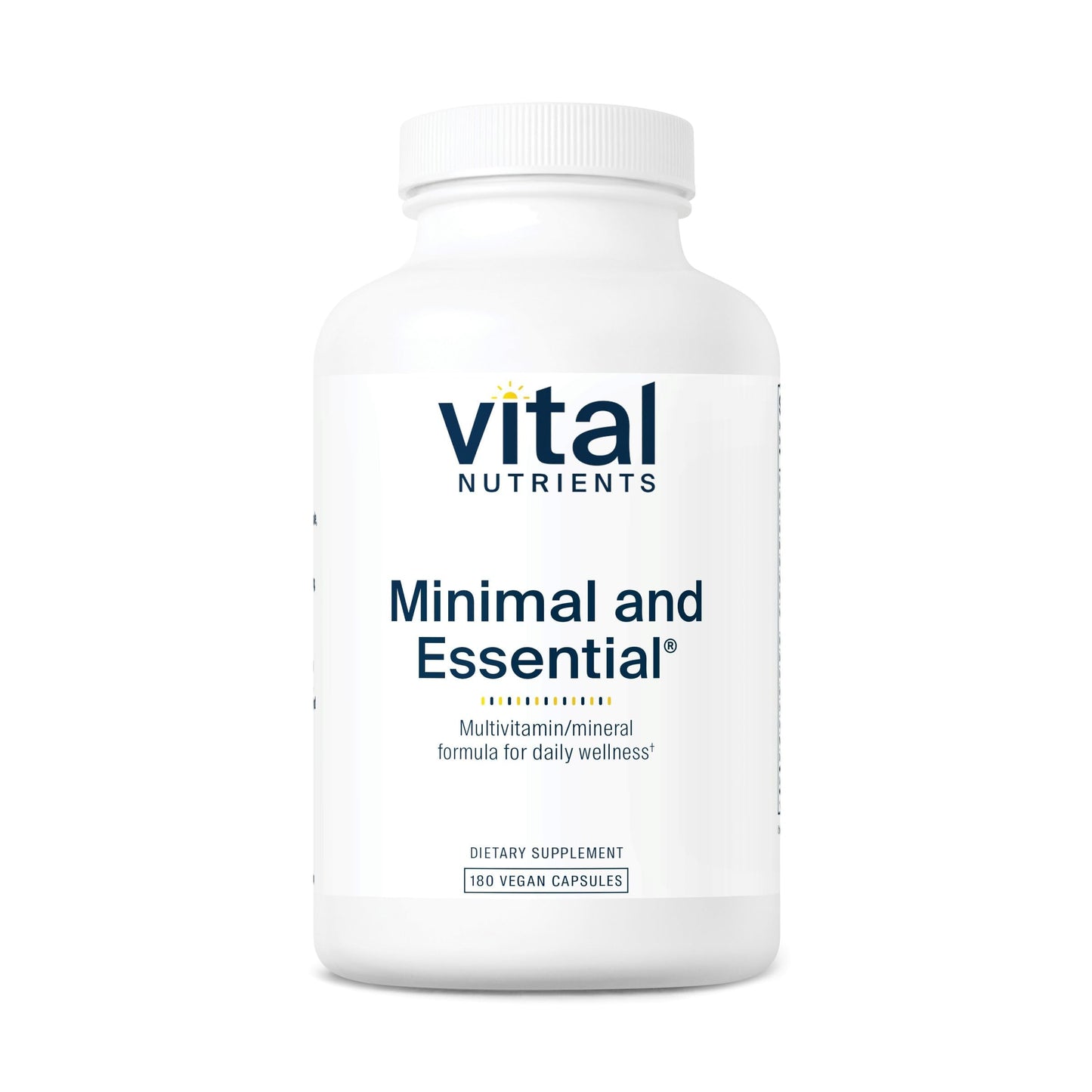 Vital Nutrients Minimal and Essential Multivitamin - Vegetarian One per Day Multi Vitamin, Mineral, & Antioxidant Supplement Capsules, 180 Count