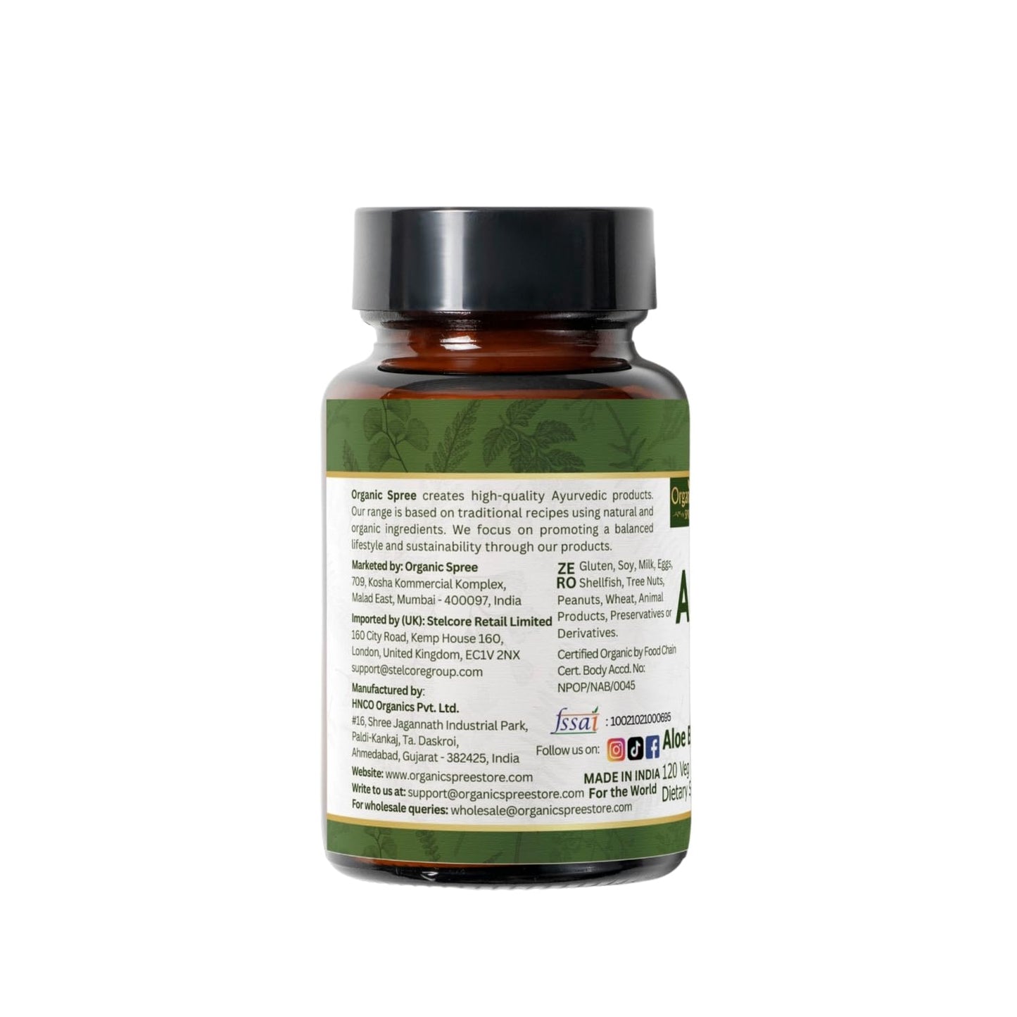 ORGANIC SPREE Aloe Vera Tablets, 240 Tablets