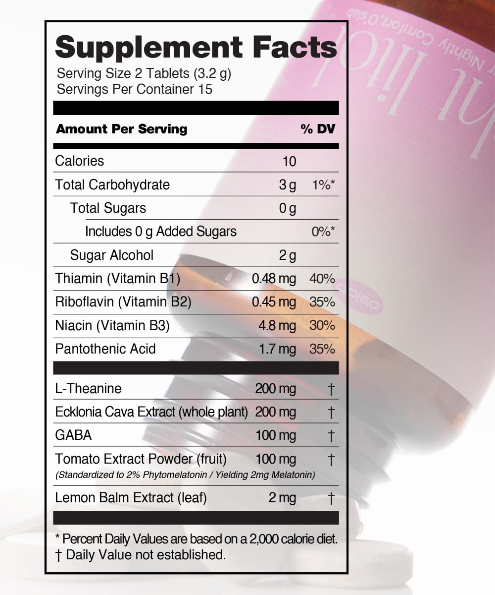 O'slab Nightlitol Night Mints Chewable, 30 Count