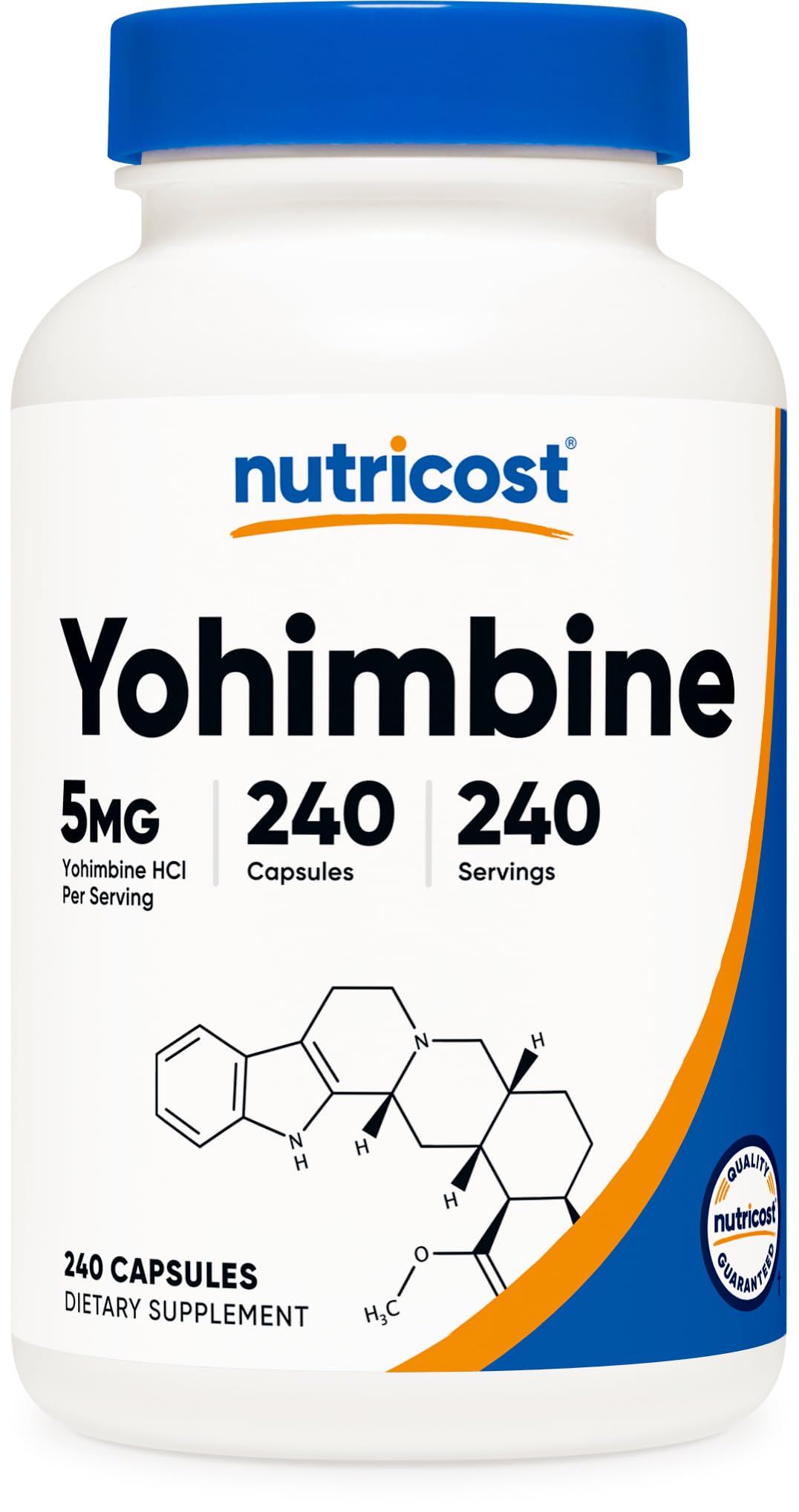 Nutricost Yohimbine HCl 5mg Capsules, 240 Count