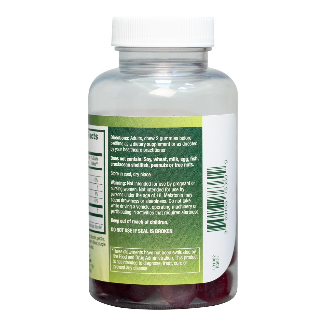 NutraA2Z Melatonin (Sleep) 2.5mg Gummy, 60 Gummies