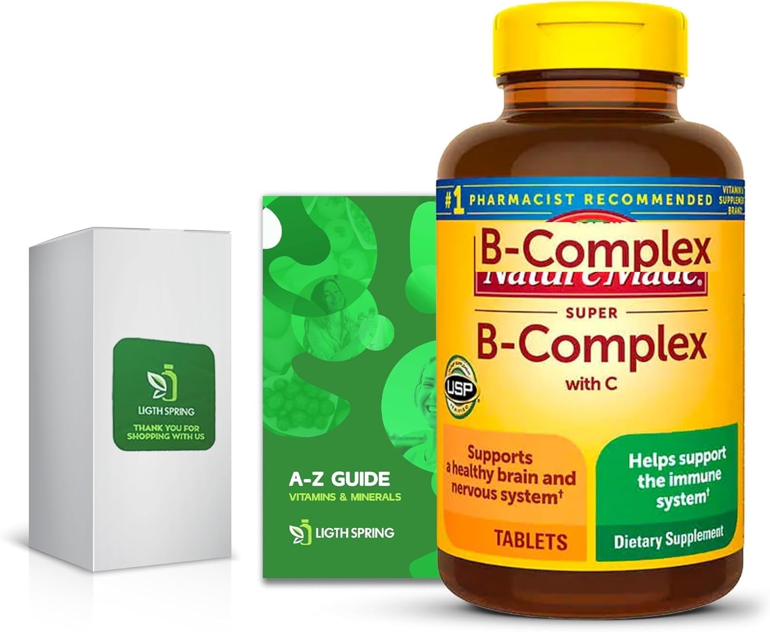 LightSpring Super B-Complex with C, 460 Tablets