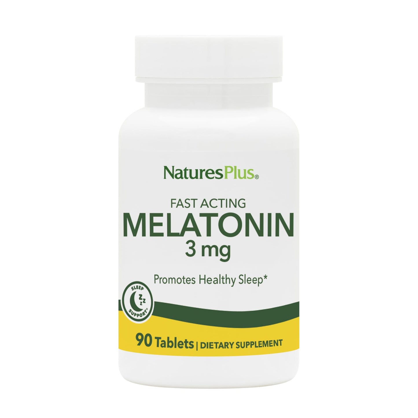 NaturesPlus Melatonin 3 mg Tablets, 90 Count