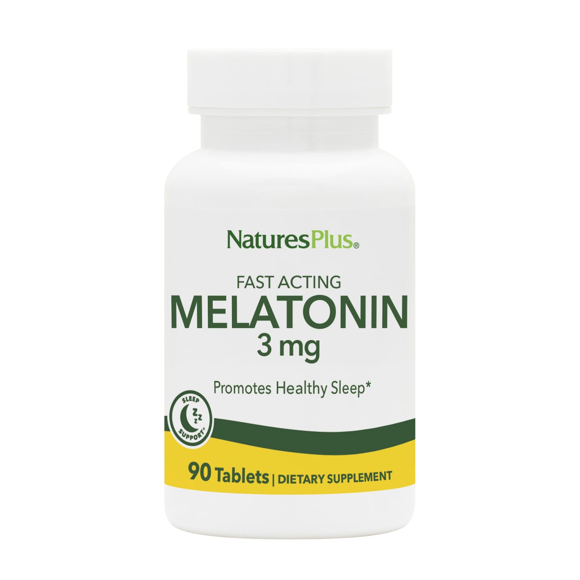 NaturesPlus Melatonin 3 mg Tablets, 90 Count