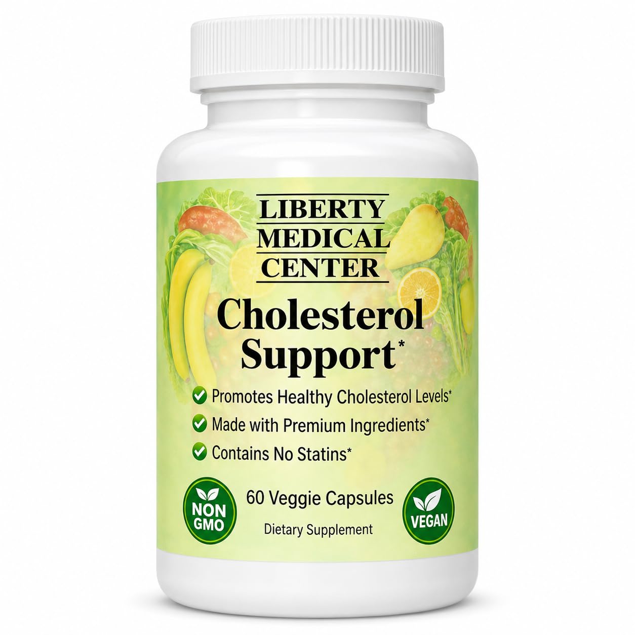 Liberty Medical Center Cholesterol Support Supplement 60 Capsules