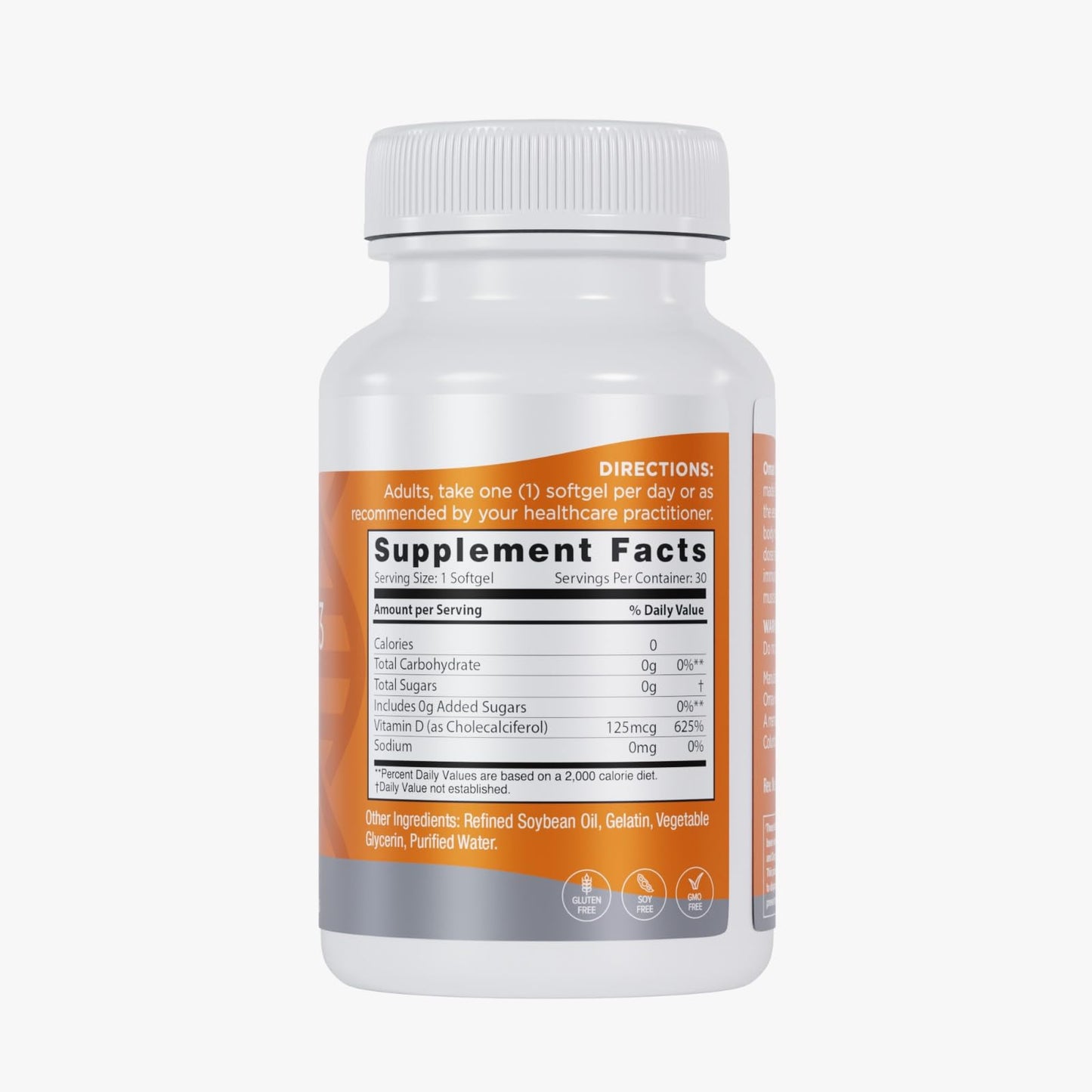 Omax3 High-Potency Vitamin D3 5,000 IU (125 mcg) Softgels 60