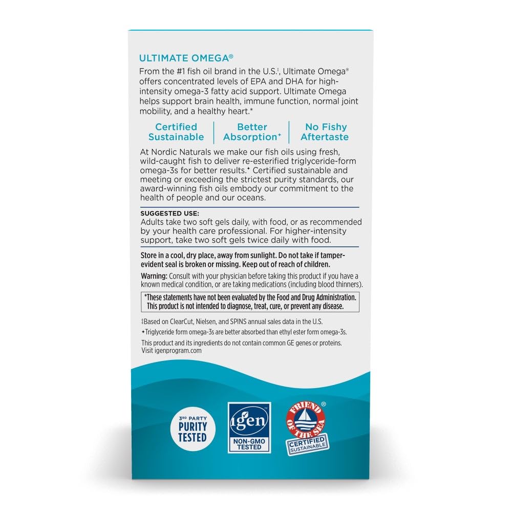 Nordic Naturals Ultimate Omega Softgels 60