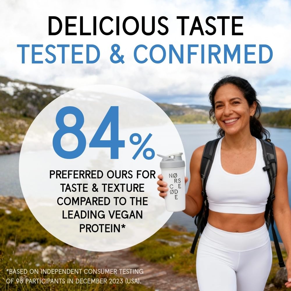 NØRSE CØDE Vanilla Plant-Based Barley Protein Powder, 21.28 oz