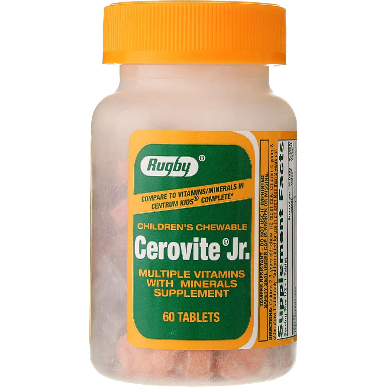 Rugby Laboratories Cerovite Jr. Children's Chewable 60 Count