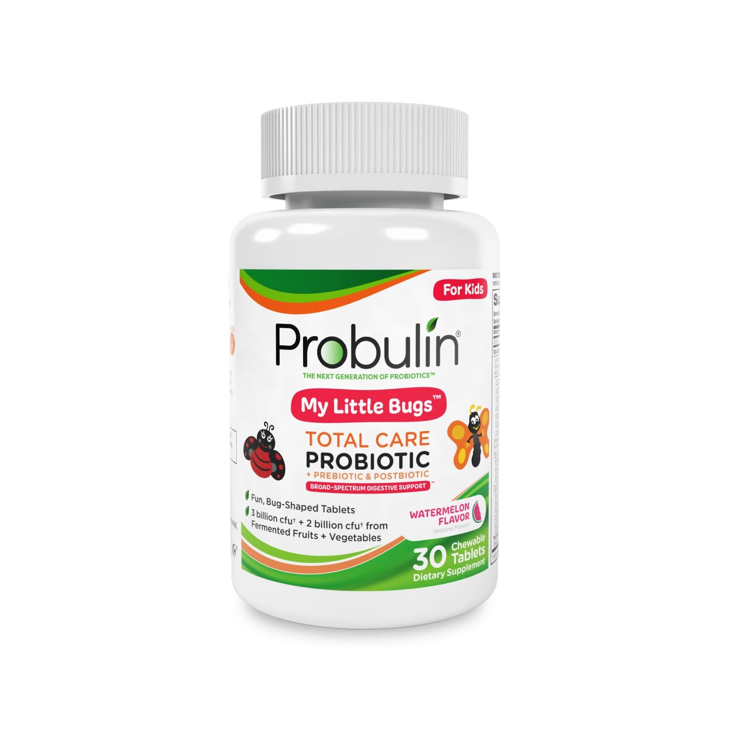 Probulin Total Care Kids Probiotic Chewable Tablets, 30 Count