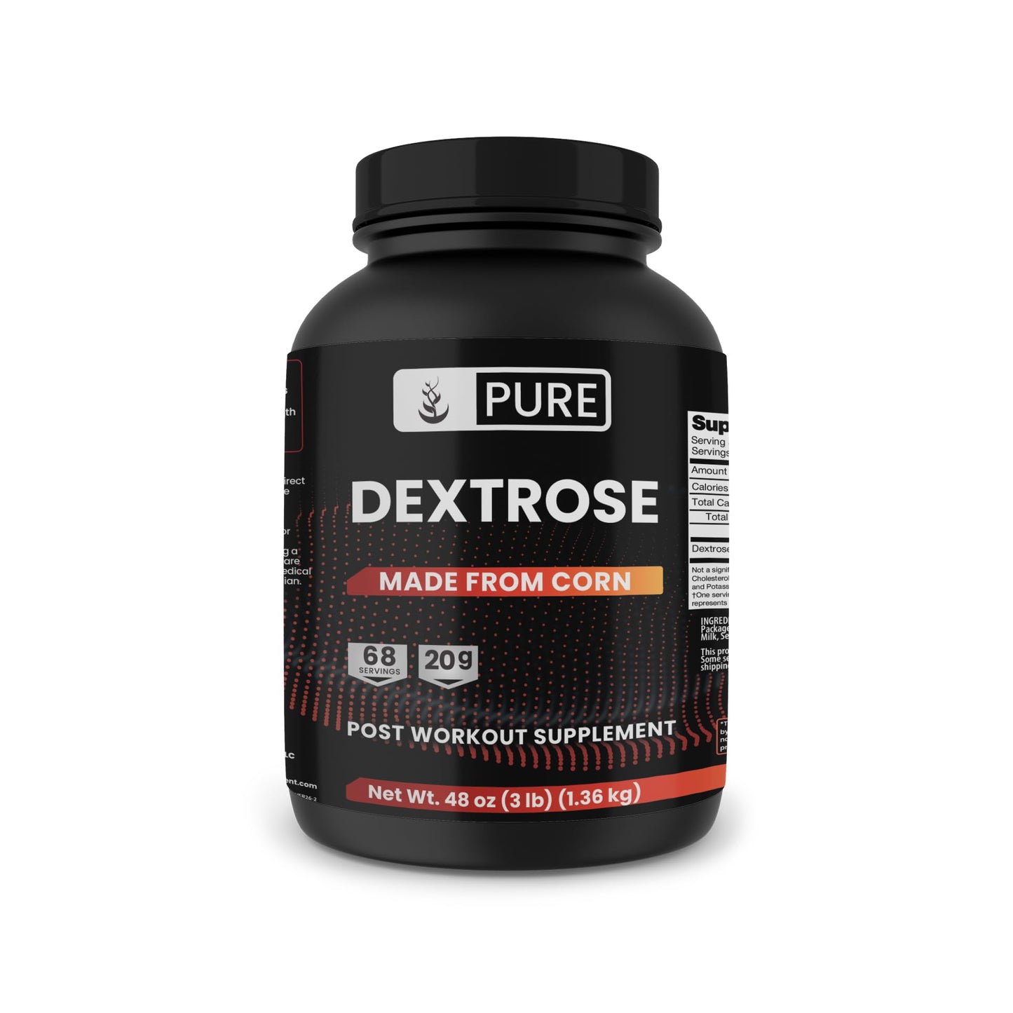Pure Organic Ingredients Dextrose Monohydrate Cerelose Powder 48